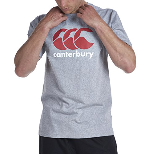 Canterbury CCC Logo Camiseta, Uomo, Gris Marga clás, S