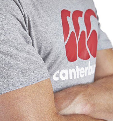 Canterbury CCC Logo Camiseta, Uomo, Gris Marga clás, S