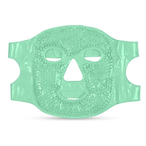 CAOREMA Mascarilla de Gel Frío Anti Ojeras | Antifaz para Dormir y Descansar | Máscara Antifaz Gel Frío y Calor Relajante para Rostro | Máscara Facial de Gel | Máscara de Frío Reductora de Poros