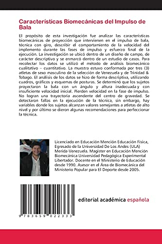 Características Biomecánicas del Impulso de Bala: Factores Biomecánicos que intervienen en el impulso de Bala Técnica con Giro