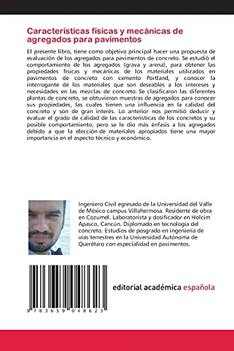 Características físicas y mecánicas de agregados para pavimentos: Evaluación y verificación de pavimentos de concreto con cemento Portland