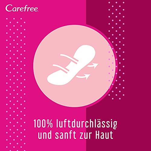 Carefree Cotton Feel Flexiform - Compresas para slip y tanga (5 paquetes de 56 unidades, sin perfume)