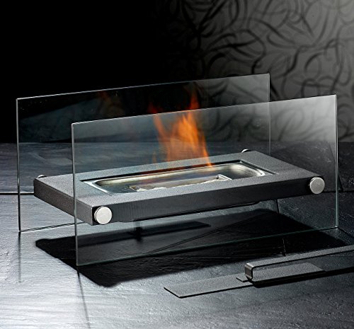 Carlo Milano Chimenea Decorativa: Chimenea de Mesa de Vidrio para bioetanol (Estufa de Mesa)