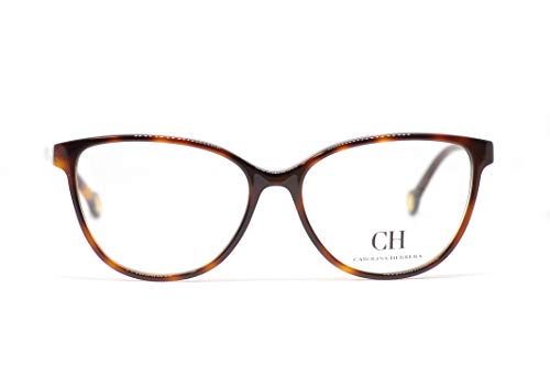 Carolina Herrera Vhe780, Monturas De Gafas Mujer, Shiny Dark Havana (0752)