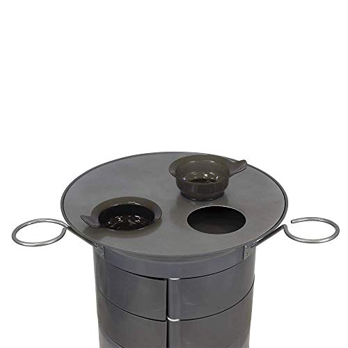 Carrito de Peluqueria Profesional GIROCO DOBLE PLUS (GRIS)