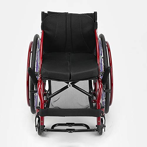 Carro De Aluminio para Aliados, Silla De Ruedas Deportiva Plegable Manual con Ruedas Desmontables Ruedas Grandes para Todo Terreno Todo Terreno, NeumáTicos, Sillas De Ruedas De Ejercicio