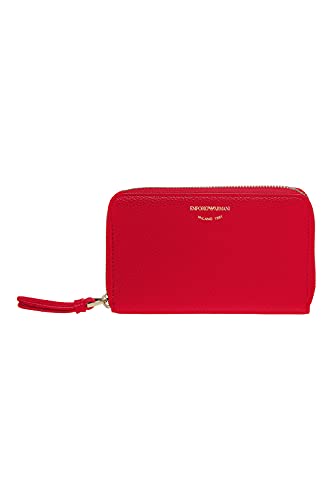 Cartera Emporio Armani Zip Around Red