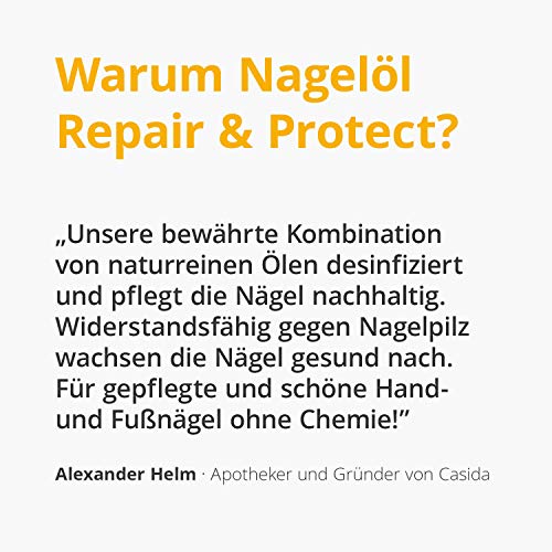 Casida - Kit de Cuidado de Pies Repair & Protect - protección, cuidado e higiene de los pies - vegetal e natural - para prevenir la formación de infecciones fúngicas
