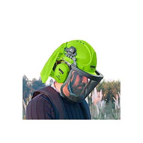 Casque de sécurité VITO protection Tous travaux de jardin Tonte taille et débrousailleuse SNR 21DB haute protection