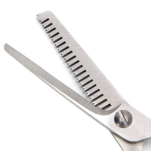 Castaño Peluquería Tijeras, Inoxidable Acero Cabello Diente Propina Cortes con Inoxidable Acero