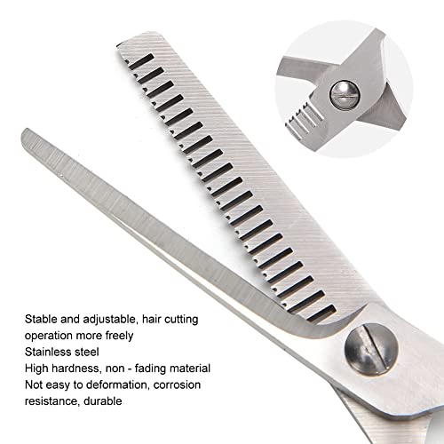Castaño Peluquería Tijeras, Inoxidable Acero Cabello Diente Propina Cortes con Inoxidable Acero