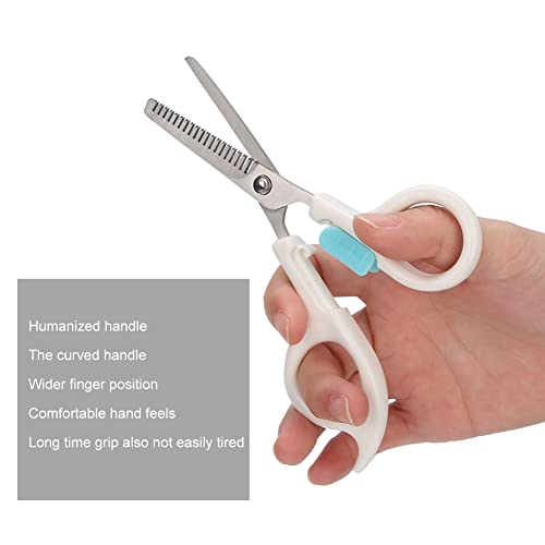 Castaño Peluquería Tijeras, Inoxidable Acero Cabello Diente Propina Cortes con Inoxidable Acero