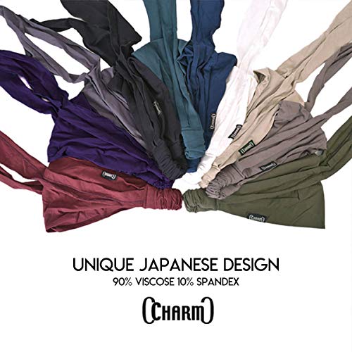 Casualbox Pre Atada Cinta Para El Pelo Bohemio Cabello Banda Verano Hombres Damas Cabeza Envolver Hippie Negro