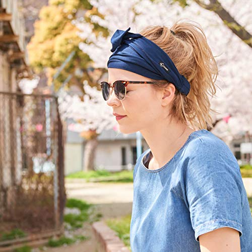 Casualbox Pre Atada Cinta Para El Pelo Bohemio Cabello Banda Verano Hombres Damas Cabeza Envolver Hippie Negro