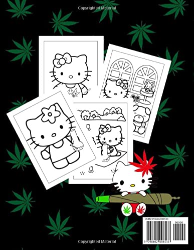 Cat Cartoon And Friends Stoner Coloring Book: An Interesting Coloring Book For Fans To Relax And Relieve Stress With Many Cat Cartoon Stoner funny