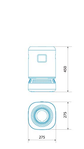 Cata - Purifyer Dream - Purificador de Aire con Filtro HEPA H13 - Hasta 30 m2 75 m 3 de Superficie - Tecnología NONVIRAIR - Pantalla TFT - Diagnostica y Gestiona la Calidad del Aire (02201001)