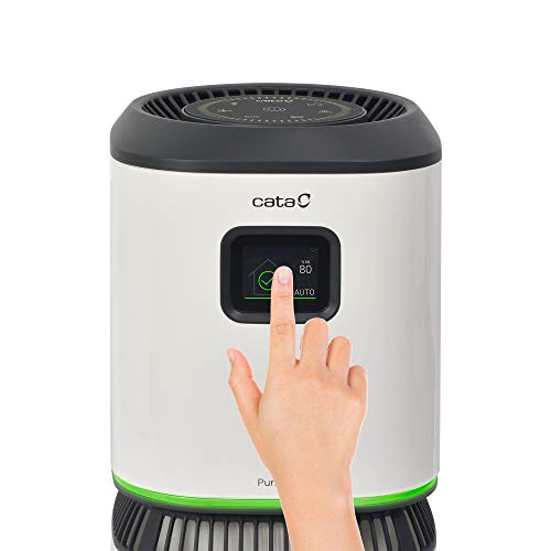 Cata - Purifyer Dream - Purificador de Aire con Filtro HEPA H13 - Hasta 30 m2 75 m 3 de Superficie - Tecnología NONVIRAIR - Pantalla TFT - Diagnostica y Gestiona la Calidad del Aire (02201001)