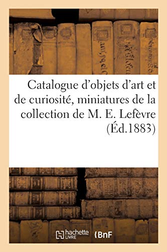 Catalogue d'objets d'art et de curiosité, miniatures par Fragonard, Charlier