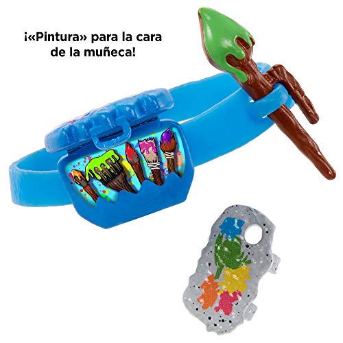 Cave Club Muñeco Slate, muñeca prehistórica con Mascota y Accesorios (Mattel GNL87)