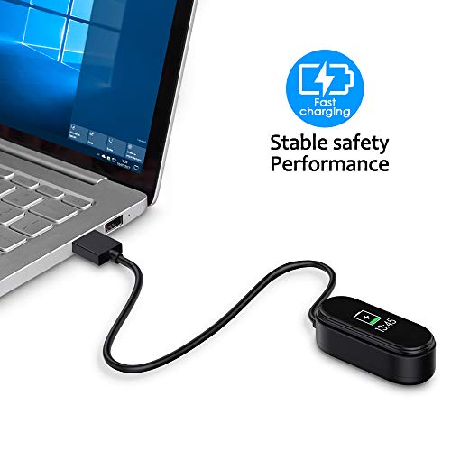 CAVN Cargador compatible con Xiaomi Mi Band 4, 1 cable de carga USB de repuesto compatible con Xiaomi Mi Band 4