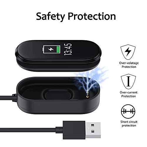CAVN Cargador compatible con Xiaomi Mi Band 4, 1 cable de carga USB de repuesto compatible con Xiaomi Mi Band 4