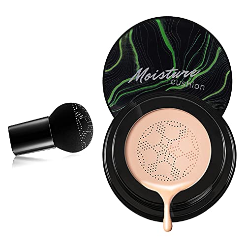 CC Crema, Cojín De Aire CC Cream, La Cabeza De Hongos BB Cream, Líquida Fundación, Mushroom Head Air Cushion BB Cream, Hidratante Corrector Permeable al Aire Brillo (Marfil)