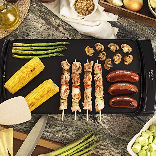 Cecotec Plancha de Asar Tasty&Grill 3000 Blackwater. Potencia 2600 W, Resistencia en E, Termostato Regulable, Apta para lavavajillas
