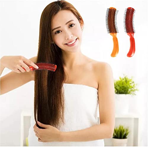 Cepillo para el cabello Pein Pein Peine Scalp Scalp Massager Plastic Fashion Pein Style Herramienta Red, Peine Peine