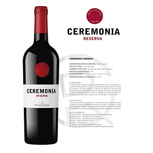Ceremonia Reserva De Autor 20Th Anniversary Edition Vino Tinto D.O. Utiel Requena - 750 ml