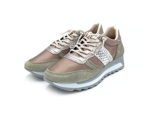 CETTI C-847 Ante Viper Deportivo Casual Piel Bronce/Kaki Mujer Talla: 41