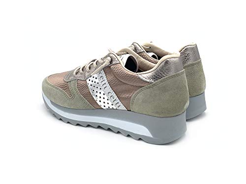 CETTI C-847 Ante Viper Deportivo Casual Piel Bronce/Kaki Mujer Talla: 41