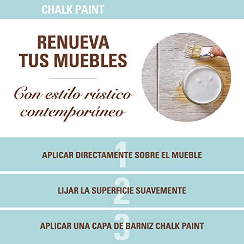 CHALK PAINT PINTURA PARA MUEBLES EFECTO TIZA. Pintura a la tiza. Renueva tus muebles sin esfuerzo. Gran adherencia sobre cualquier superficie. PROA VERDE PROVENZA 750 ml
