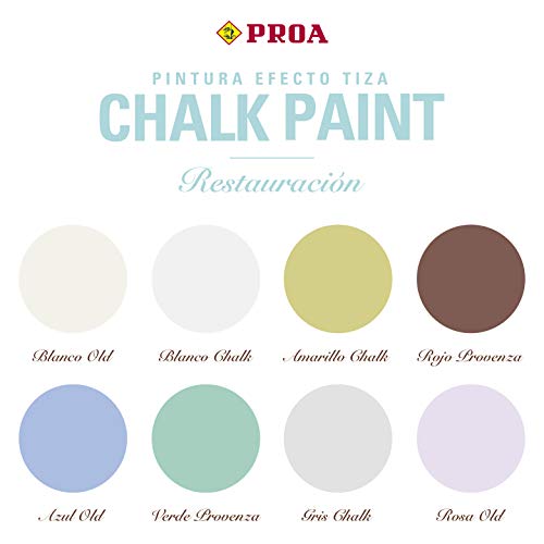 CHALK PAINT PINTURA PARA MUEBLES EFECTO TIZA. Pintura a la tiza. Renueva tus muebles sin esfuerzo. Gran adherencia sobre cualquier superficie. PROA VERDE PROVENZA 750 ml