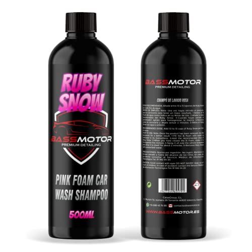 Champú de Lavado de Color con Pulverizador Ik Foam 2.0 para Coche y Moto Espuma Activa Triple Acción Limpiador Desengrasante Abrillantador Jabón Concentrado BassMotor (IK 2.0 Pro + Champú Rosa)