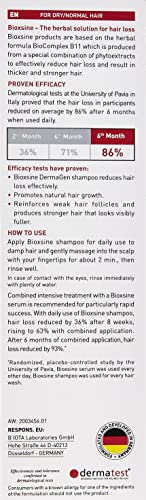 Champú para cabello normal y seco - contra la caída del cabello en hombres y mujeres | champú capilar a base de hierbas | acelerador del crecimiento del cabello | 300 ml | Bioxsine