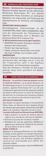 Champú para cabello normal y seco - contra la caída del cabello en hombres y mujeres | champú capilar a base de hierbas | acelerador del crecimiento del cabello | 300 ml | Bioxsine