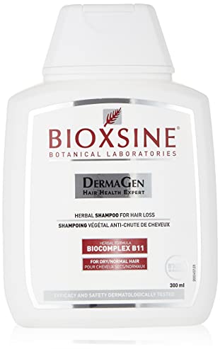 Champú para cabello normal y seco - contra la caída del cabello en hombres y mujeres | champú capilar a base de hierbas | acelerador del crecimiento del cabello | 300 ml | Bioxsine