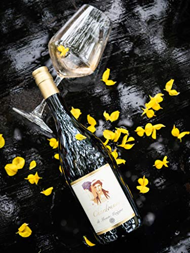 Chardonnay di Montemaggio - Vino Blanco Seco Orgánico Elegante Ecologico de Italia - 100% Chardonnay - Corcho de Vidrio - IGT Toscana Italiana - Fattoria di Montemaggio - 0.75L - 1 Botella