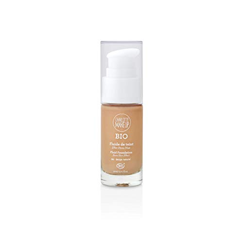 CHARLOTTE MAKE UP - Le Teint - Le Fluido de Teint BIO - Beige natural - Unificar y renovar el brillo del tinte - 30 ml