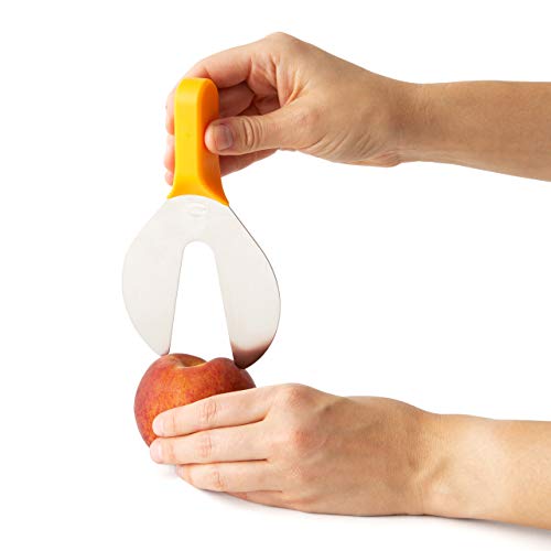 Chef'n Peachster Melocotón Pitter, Acero inoxidable, Durazno, 10 x 16 x 2,5 cm