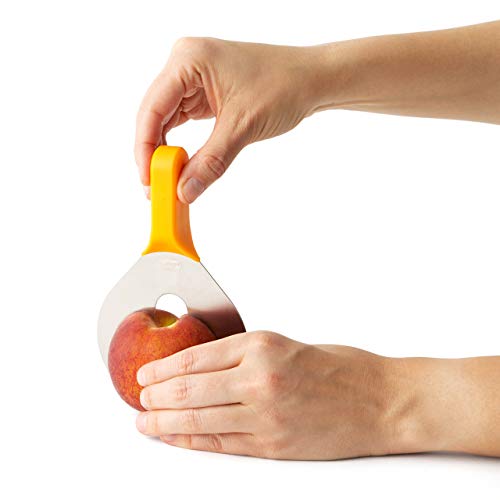 Chef'n Peachster Melocotón Pitter, Acero inoxidable, Durazno, 10 x 16 x 2,5 cm