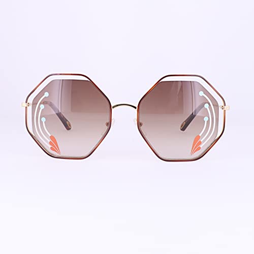 Chloé Ce132sri, Gafas para Mujer, Havana/Gr Brown Lens W/Print, Talla única