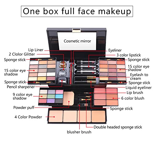 CHSEEO Paleta de Maquillaje Set Paleta de Sombras de Ojos, Juego de Maquillaje Kit de Maquillaje para Mujeres y Niñas Caja de Regalo Cosméticos #1