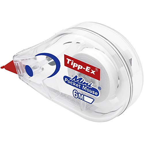 Cinta Correctora Tipp-Ex Mini Pocket Mouse - 6 m x 5 mm, Pack de 2+1