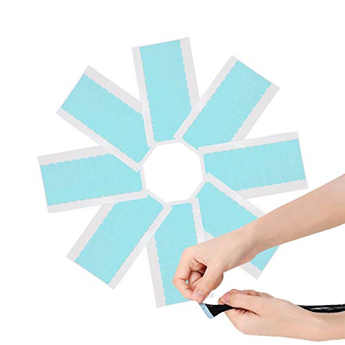 Cinta de Extensión de Pelo, 96pcs Cinta Adhesiva de Extensión de Pelo de Trama de Doble Cara Tape para Reemplazo, Herramienta de Belleza para Cinta en Extensión de Cabello y Trama de Pelo (4 x 0,8 cm)