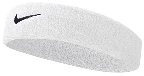Cinta NIKE Swoosh MISC Blanco (White/Black, OSFM), Talla Única