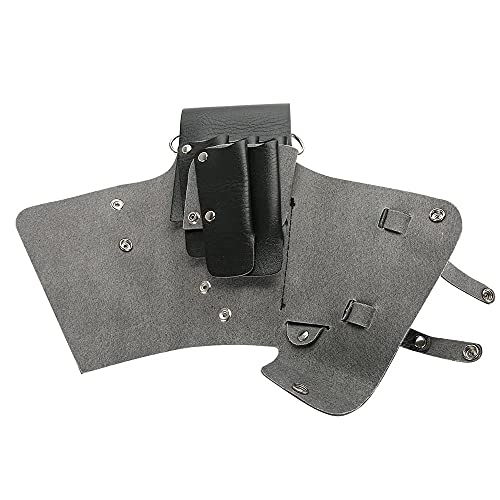 Cinturón Peluquería, Herramienta Cinturón Peluquería, Cinturón Herramientas Peluquería, para Tijeras Depositarias, Maquinillas de Afeitar, Horquillas para el Cabello, Pinceles de Maquillaje (Negro)