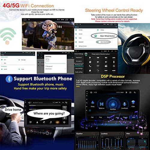 CIVDW Android 10 Radio de coche para Toyota Land Cruiser Prado 150 2017-2018 coche estéreo GPS navegación 9 pulgadas pantalla táctil soporte 5G WiFi Bluetooth control del volante/FM RDS DSP/Carplay