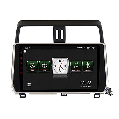 CIVDW Android 10 Radio de coche para Toyota Land Cruiser Prado 150 2017-2018 coche estéreo GPS navegación 9 pulgadas pantalla táctil soporte 5G WiFi Bluetooth control del volante/FM RDS DSP/Carplay
