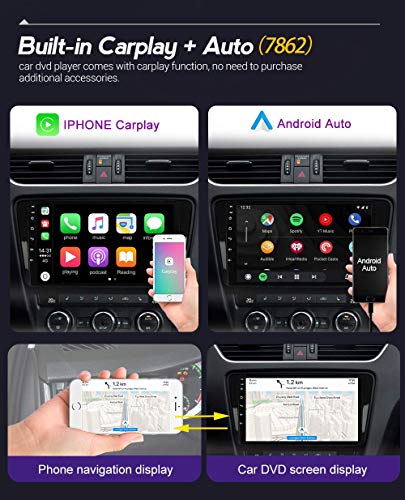 CIVDW Android 10 Radio de coche para Toyota Land Cruiser Prado 150 2017-2018 coche estéreo GPS navegación 9 pulgadas pantalla táctil soporte 5G WiFi Bluetooth control del volante/FM RDS DSP/Carplay